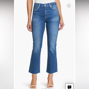 Pistola Denim Lennon High Waist Raw Hem Crop Bootcut Jeans